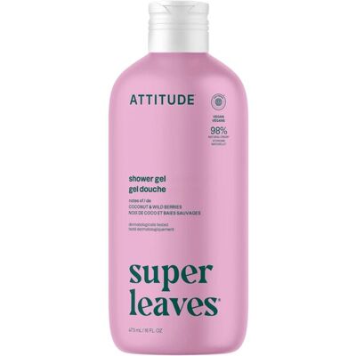 Attitude Gel de duș Super Leaves Cocos și Fructe de Pădure 473 ml Attitude Gel de duș Super Leaves Cocos și Fructe de Pădure 473 ml