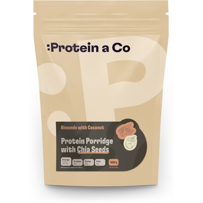 Protein a Co Terci proteic cu chia - Nucă de cocos cu migdale 1.600 g Protein a Co Terci proteic cu chia - Nucă de cocos cu migdale 1.600 g