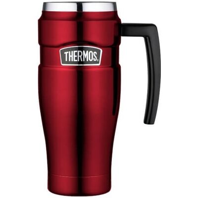 Thermos Cană termos Style impermeabilă cu mâner - roșu 470 ml Thermos Cană termos Style impermeabilă cu mâner - roșu 470 ml