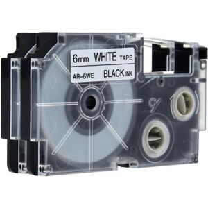 Pro Casio Banda compatibila Casio XR-6WE, 6mm x 8m text negru / fundal alb Pro Casio Banda compatibila Casio XR-6WE, 6mm x 8m text negru / fundal alb