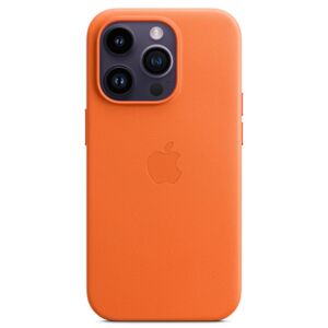 Apple Husa de protectie telefon Apple pentru iPhone 14 Pro, Magsafe, Piele, Orange