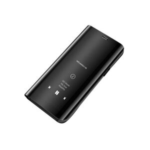Hurtel Clear view husă neagră pentru telefon Samsung Galaxy A40