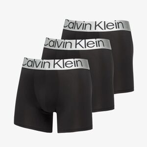 Calvin Klein Reconsidered Steel Microfiber Boxer Brief 3 Pack Black Negru S unisex