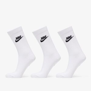Nike NSW Everyday Essential Crew Socks 3-Pack White/ Black Alb M unisex