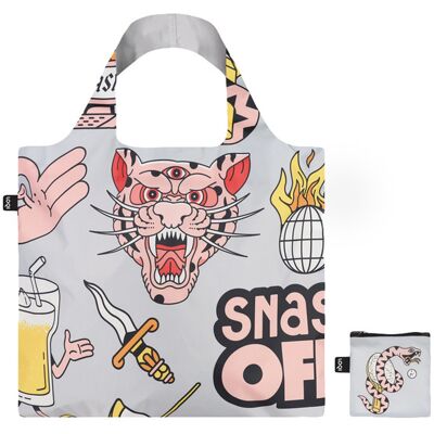 Loqi Snask Tiger Snake Grey Recycled Bag Unisex - Rucsacuri și genți LOQI - Gri - SN.TG.R-One-size - Size: One size Gri One size unisex Loqi Snask Tiger Snake Grey Recycled Bag Unisex - Rucsacuri și genți LOQI - Gri - SN.TG.R-One-size - Size: One size Gri One size unisex