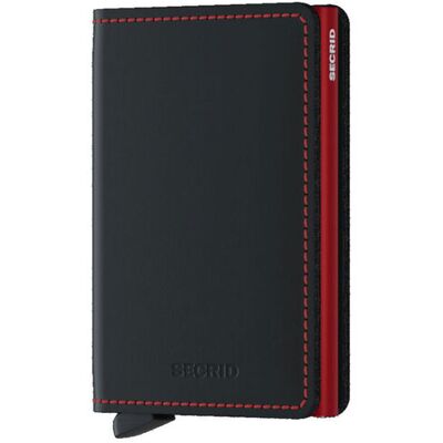 Secrid Slimwallet Matte Black & Red Unisex - Portofele Secrid - Negru - SM-Black-Red-One-size - Size: One size Negru One size unisex Secrid Slimwallet Matte Black & Red Unisex - Portofele Secrid - Negru - SM-Black-Red-One-size - Size: One size Negru One size unisex