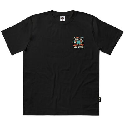The Dudes Big Bad Wolf Classic T-Shirt Premium Black Bărbați - Tricouri The Dudes - Negru - 10063502-M - Size: M Negru M male The Dudes Big Bad Wolf Classic T-Shirt Premium Black Bărbați - Tricouri The Dudes - Negru - 10063502-M - Size: M Negru M male