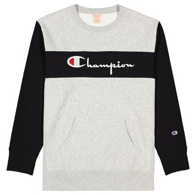 Champion Colour Block Kangaroo Pocket Reverse Weave Sweatshirt Bărbați - Hanorace și bluze cu glugă Champion - Gri - 214049-EM004-M - Size: M Gri M male Champion Colour Block Kangaroo Pocket Reverse Weave Sweatshirt Bărbați - Hanorace și bluze cu glugă Champion - Gri - 214049-EM004-M - Size: M Gri M male