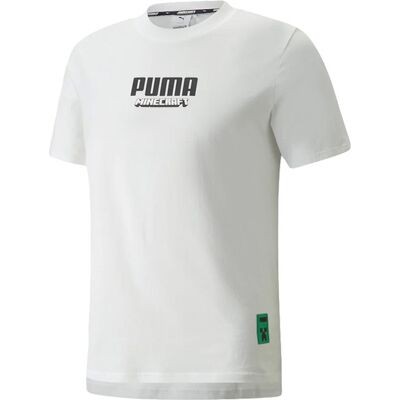 Puma x MINECRAFT Graphic Men's Tee White Bărbați - Tricouri Puma - Alb - 534374_02-M - Size: M Alb M male Puma x MINECRAFT Graphic Men's Tee White Bărbați - Tricouri Puma - Alb - 534374_02-M - Size: M Alb M male