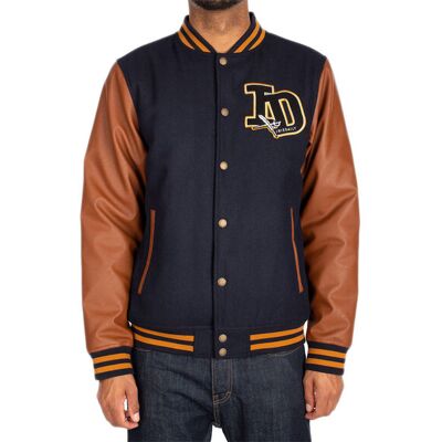 IrieDaily Varsity Jacket Marine Bărbați - Geci IrieDaily - Albastru - 912D140-357-L - Size: L Albastru L male IrieDaily Varsity Jacket Marine Bărbați - Geci IrieDaily - Albastru - 912D140-357-L - Size: L Albastru L male