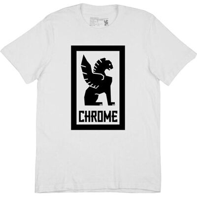 Chrome Industries Lock Up Tee Bărbați - Tricouri Chrome - Alb - AP-177-WT-S - Size: S Alb S male Chrome Industries Lock Up Tee Bărbați - Tricouri Chrome - Alb - AP-177-WT-S - Size: S Alb S male