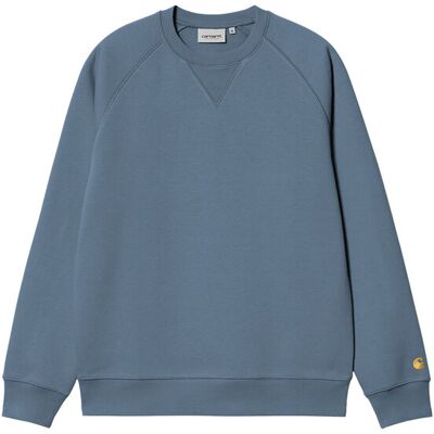 Carhartt WIP Chase Sweat Positano Bărbați - Hanorace și bluze cu glugă Carhartt WIP - Albastru - I033660_2J2_XX-S - Size: S Albastru S male Carhartt WIP Chase Sweat Positano Bărbați - Hanorace și bluze cu glugă Carhartt WIP - Albastru - I033660_2J2_XX-S - Size: S Albastru S male