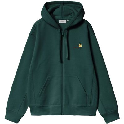 Carhartt WIP Hooded American Script Jacket Dark Fir Bărbați - Hanorace și bluze cu glugă Carhartt WIP - Verde - I033063_05A_XX-XL - Size: XL Verde XL male Carhartt WIP Hooded American Script Jacket Dark Fir Bărbați - Hanorace și bluze cu glugă Carhartt WIP - Verde - I033063_05A_XX-XL - Size: XL Verde XL male