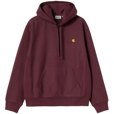 Carhartt WIP Hooded American Script Sweat Burgundy Bărbați - Hanorace și bluze cu glugă Carhartt WIP - Burgund - I028279_33K_XX-L - Size: L Burgund L male Carhartt WIP Hooded American Script Sweat Burgundy Bărbați - Hanorace și bluze cu glugă Carhartt WIP - Burgund - I028279_33K_XX-L - Size: L Burgund L male