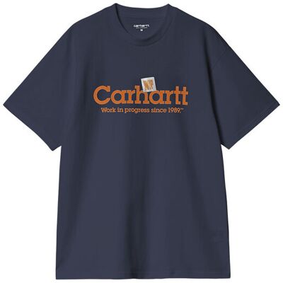 Carhartt WIP S/S Label Script T-Shirt Blue Bărbați - Tricouri Carhartt WIP - Albastru - I034421_01_XX-M - Size: M Albastru M male Carhartt WIP S/S Label Script T-Shirt Blue Bărbați - Tricouri Carhartt WIP - Albastru - I034421_01_XX-M - Size: M Albastru M male