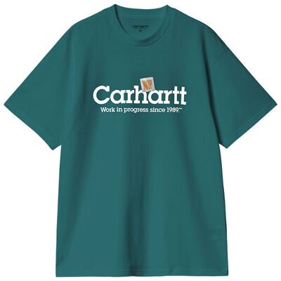 Carhartt WIP S/S Label Script T-Shirt Malachite Bărbați - Tricouri Carhartt WIP - Verde - I034421_2M1_XX-M - Size: M Verde M male Carhartt WIP S/S Label Script T-Shirt Malachite Bărbați - Tricouri Carhartt WIP - Verde - I034421_2M1_XX-M - Size: M Verde M male