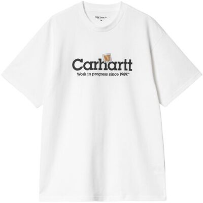 Carhartt WIP S/S Label Script T-Shirt White Bărbați - Tricouri Carhartt WIP - Alb - I034421_02_XX-L - Size: L Alb L male Carhartt WIP S/S Label Script T-Shirt White Bărbați - Tricouri Carhartt WIP - Alb - I034421_02_XX-L - Size: L Alb L male