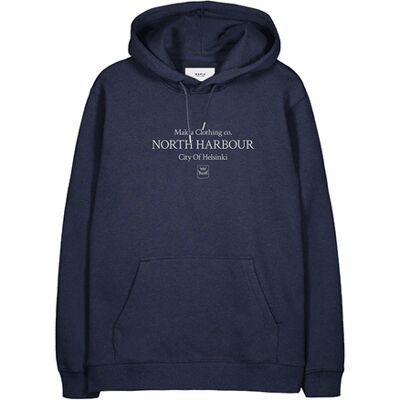 Makia District Hooded Sweatshirt M Bărbați - Hanorace și bluze cu glugă Makia - Albastru - M40066_674-L - Size: L Albastru L male Makia District Hooded Sweatshirt M Bărbați - Hanorace și bluze cu glugă Makia - Albastru - M40066_674-L - Size: L Albastru L male