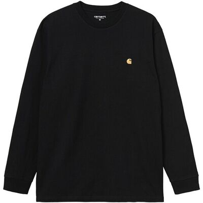 Carhartt WIP L/S Chase T-Shirt Bărbați - Tricouri Carhartt WIP - Negru - I026392_00F_XX-L - Size: L Negru L male Carhartt WIP L/S Chase T-Shirt Bărbați - Tricouri Carhartt WIP - Negru - I026392_00F_XX-L - Size: L Negru L male