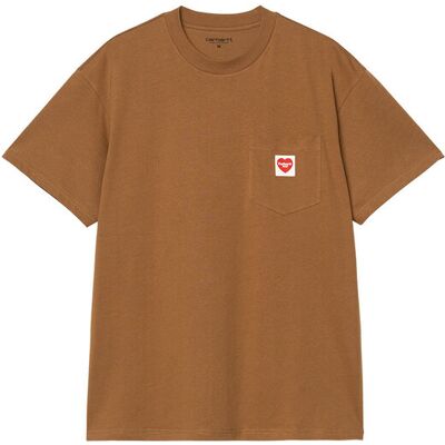 Carhartt WIP S/S Pocket Heart T-Shirt Brown Bărbați - Tricouri Carhartt WIP - Maro - I032128_HZ_XX-XL - Size: XL Maro XL male Carhartt WIP S/S Pocket Heart T-Shirt Brown Bărbați - Tricouri Carhartt WIP - Maro - I032128_HZ_XX-XL - Size: XL Maro XL male