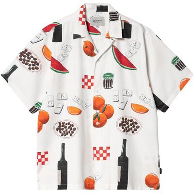 Carhartt WIP S/S Isis Maria Dinner Shirt White Bărbați - Cămaşă Carhartt WIP - Alb - I033071_23I_XX-XL - Size: XL Alb XL male Carhartt WIP S/S Isis Maria Dinner Shirt White Bărbați - Cămaşă Carhartt WIP - Alb - I033071_23I_XX-XL - Size: XL Alb XL male