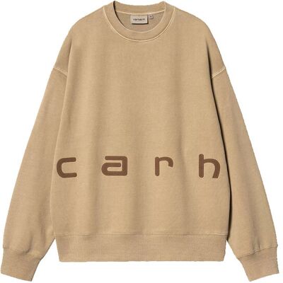Carhartt WIP Felt Script Sweat Peanut Bărbați - Hanorace și bluze cu glugă Carhartt WIP - Maro - I034041_2J8_GD-M - Size: M Maro M male Carhartt WIP Felt Script Sweat Peanut Bărbați - Hanorace și bluze cu glugă Carhartt WIP - Maro - I034041_2J8_GD-M - Size: M Maro M male