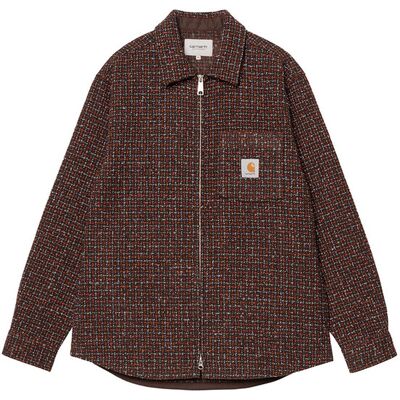 Carhartt WIP Bellamy Shirt Jac Bărbați - Geci Carhartt WIP - Burgund - I035422_34S_XX-L - Size: L Burgund L male Carhartt WIP Bellamy Shirt Jac Bărbați - Geci Carhartt WIP - Burgund - I035422_34S_XX-L - Size: L Burgund L male