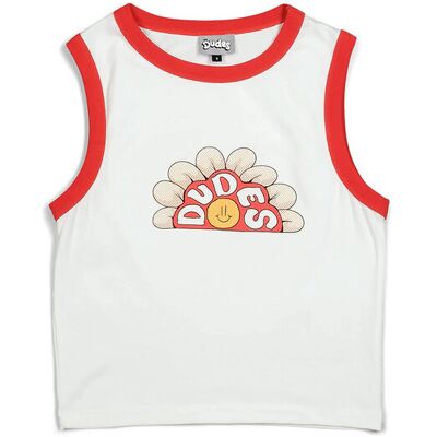 The Dudes Flowa Women Tank Top Off-White Femei - Tricouri The Dudes - Off-white - 101629-SS24-L - Size: L Off-white L female The Dudes Flowa Women Tank Top Off-White Femei - Tricouri The Dudes - Off-white - 101629-SS24-L - Size: L Off-white L female