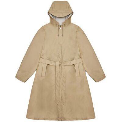 Rains A-Line Longer W Jacket Sand Femei - Geci Rains - Maro deschis - 12040-24-L - Size: L Maro deschis L female Rains A-Line Longer W Jacket Sand Femei - Geci Rains - Maro deschis - 12040-24-L - Size: L Maro deschis L female