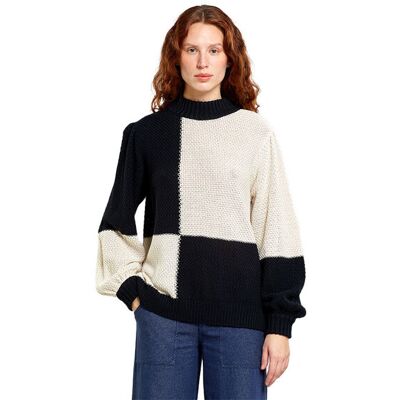 Dedicated Sweater Knitted Rutbo Blocks Black/Vanilla White Femei - Hanorace și bluze cu glugă Dedicated - Negru - 21313-L - Size: L Negru L female Dedicated Sweater Knitted Rutbo Blocks Black/Vanilla White Femei - Hanorace și bluze cu glugă Dedicated - Negru - 21313-L - Size: L Negru L female