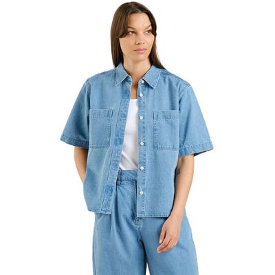 Dedicated Shirt Stensvik Denim Light Blue Femei - Cămaşă Dedicated - Albastru - 22636-S - Size: S Albastru S female Dedicated Shirt Stensvik Denim Light Blue Femei - Cămaşă Dedicated - Albastru - 22636-S - Size: S Albastru S female