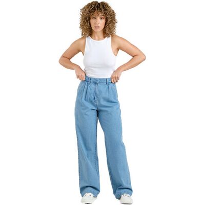 Dedicated Pants Vickleby Denim Light Blue Femei - Pantaloni Dedicated - Albastru - 22647-S - Size: S Albastru S female Dedicated Pants Vickleby Denim Light Blue Femei - Pantaloni Dedicated - Albastru - 22647-S - Size: S Albastru S female