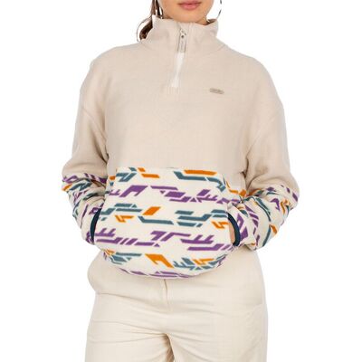 IrieDaily Half Indi Troyer Chalk Femei - Hanorace și bluze cu glugă IrieDaily - Maro deschis - 261D350-605-M - Size: M Maro deschis M female IrieDaily Half Indi Troyer Chalk Femei - Hanorace și bluze cu glugă IrieDaily - Maro deschis - 261D350-605-M - Size: M Maro deschis M female