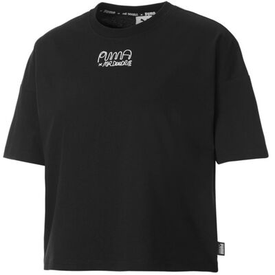 Puma x Mr Doodle Women´s Loose Tee Black Femei - Tricouri Puma - Negru - 530659-01-M - Size: M Negru M female Puma x Mr Doodle Women´s Loose Tee Black Femei - Tricouri Puma - Negru - 530659-01-M - Size: M Negru M female