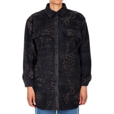 IrieDaily Fluffle Overshirt Black-anthra Femei - Geci IrieDaily - Negru - 962D140-720-M - Size: M Negru M female IrieDaily Fluffle Overshirt Black-anthra Femei - Geci IrieDaily - Negru - 962D140-720-M - Size: M Negru M female