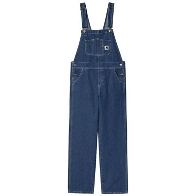 Carhartt WIP W' Bib Overall Straight Blue Femei - Pantaloni Carhartt WIP - Albastru - I031250_01_06-XS - Size: XS Albastru XS female Carhartt WIP W' Bib Overall Straight Blue Femei - Pantaloni Carhartt WIP - Albastru - I031250_01_06-XS - Size: XS Albastru XS female
