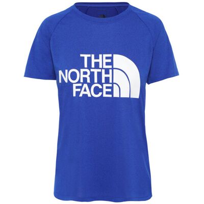 The North Face W Graphic Play Hard slim Fit Tee Femei - Tricouri The North Face - Albastru - NF0A3YHKDW4-S - Size: S Albastru S female The North Face W Graphic Play Hard slim Fit Tee Femei - Tricouri The North Face - Albastru - NF0A3YHKDW4-S - Size: S Albastru S female