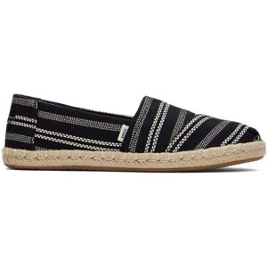 Toms Alpargata Rope Black Global Stripe Wmns Femei - Adidași Toms - Negru - 10017852-4 - Size: 4 Negru 4 female Toms Alpargata Rope Black Global Stripe Wmns Femei - Adidași Toms - Negru - 10017852-4 - Size: 4 Negru 4 female