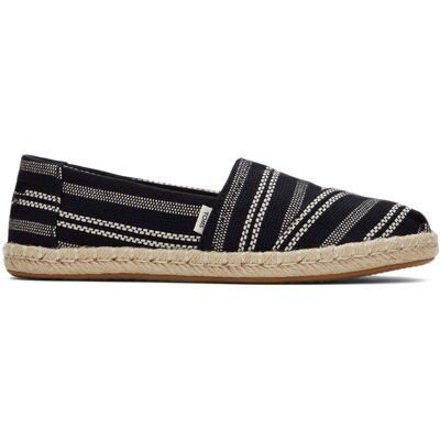 Toms Alpargata Rope Black Global Stripe Wmns Femei - Adidași Toms - Negru - 10017852-4 - Size: 4 Negru 4 female Toms Alpargata Rope Black Global Stripe Wmns Femei - Adidași Toms - Negru - 10017852-4 - Size: 4 Negru 4 female