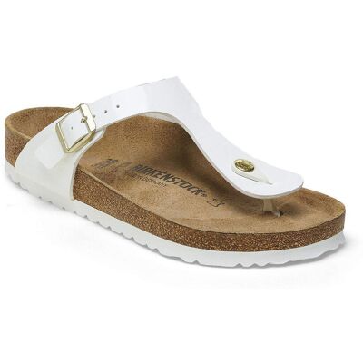 Birkenstock Gizeh Birko-Flor Patent Narrow Fit Patent White Femei - Sandale Birkenstock - Alb - 1005300-3.5 - Size: 3.5 Alb 3.5 female Birkenstock Gizeh Birko-Flor Patent Narrow Fit Patent White Femei - Sandale Birkenstock - Alb - 1005300-3.5 - Size: 3.5 Alb 3.5 female