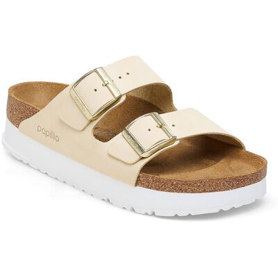 Birkenstock Arizona PAP Flex Platform Nubuck Leather Narrow Fit Femei - Sandale Birkenstock - Galben - 1026924-8 - Size: 8 Galben 8 female Birkenstock Arizona PAP Flex Platform Nubuck Leather Narrow Fit Femei - Sandale Birkenstock - Galben - 1026924-8 - Size: 8 Galben 8 female