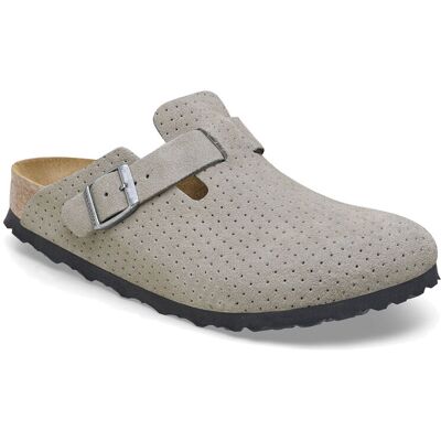 Birkenstock Boston BS Suede Embossed Regular Fit Grey Unisex - Sandale Birkenstock - Gri - 1027040-3.5 - Size: 3.5 Gri 3.5 unisex Birkenstock Boston BS Suede Embossed Regular Fit Grey Unisex - Sandale Birkenstock - Gri - 1027040-3.5 - Size: 3.5 Gri 3.5 unisex