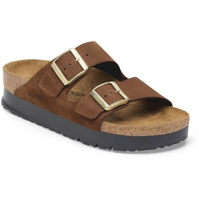 Birkenstock Arizona PAP Flex Platform Nubuk Leather Narrow Fit Brown Femei - Sandale Birkenstock - Maro - 1028366-7.5 - Size: 7.5 Maro 7.5 female Birkenstock Arizona PAP Flex Platform Nubuk Leather Narrow Fit Brown Femei - Sandale Birkenstock - Maro - 1028366-7.5 - Size: 7.5 Maro 7.5 female