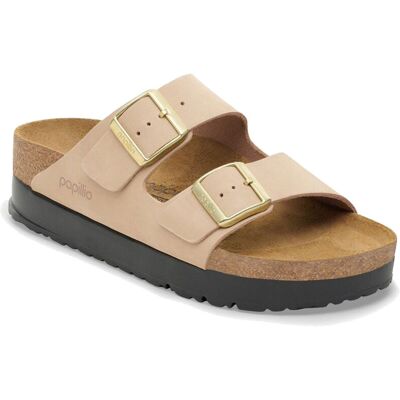 Birkenstock Arizona PAP Flex Platform Nubuk Leather Narrow Fit Light Brown Femei - Sandale Birkenstock - Maro deschis - 1028379-5 - Size: 5 Maro deschis 5 female Birkenstock Arizona PAP Flex Platform Nubuk Leather Narrow Fit Light Brown Femei - Sandale Birkenstock - Maro deschis - 1028379-5 - Size: 5 Maro deschis 5 female