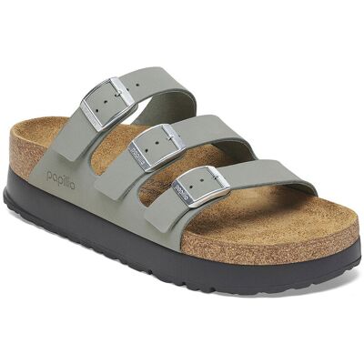 Birkenstock Florida III PAP Flex Platform Nubuk Leather Narrow Fit Grey Femei - Sandale Birkenstock - Gri - 1029757-5 - Size: 5 Gri 5 female Birkenstock Florida III PAP Flex Platform Nubuk Leather Narrow Fit Grey Femei - Sandale Birkenstock - Gri - 1029757-5 - Size: 5 Gri 5 female