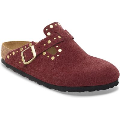Birkenstock Boston Rivet Suede Leather Regular Fit Burgundy Femei - Sandale Birkenstock - Burgund - 1030403-8 - Size: 8 Burgund 8 female Birkenstock Boston Rivet Suede Leather Regular Fit Burgundy Femei - Sandale Birkenstock - Burgund - 1030403-8 - Size: 8 Burgund 8 female