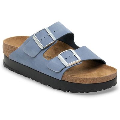 Birkenstock Arizona PAP Flex Platform Nubuk Leather Narrow Fit Blue Femei - Sandale Birkenstock - Albastru - 1030588-7.5 - Size: 7.5 Albastru 7.5 female Birkenstock Arizona PAP Flex Platform Nubuk Leather Narrow Fit Blue Femei - Sandale Birkenstock - Albastru - 1030588-7.5 - Size: 7.5 Albastru 7.5 female