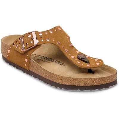 Birkenstock Gizeh Rivets Suede Leather Regular Fit Mink Femei - Sandale Birkenstock - Maro - 1031649-7.5 - Size: 7.5 Maro 7.5 female Birkenstock Gizeh Rivets Suede Leather Regular Fit Mink Femei - Sandale Birkenstock - Maro - 1031649-7.5 - Size: 7.5 Maro 7.5 female
