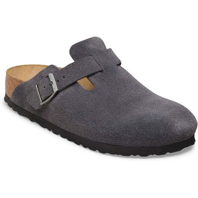 Birkenstock Boston Suede Leather Narrow Fit Charcoal Unisex - Sandale Birkenstock - Gri - 1031678-9.5 - Size: 9.5 Gri 9.5 unisex Birkenstock Boston Suede Leather Narrow Fit Charcoal Unisex - Sandale Birkenstock - Gri - 1031678-9.5 - Size: 9.5 Gri 9.5 unisex