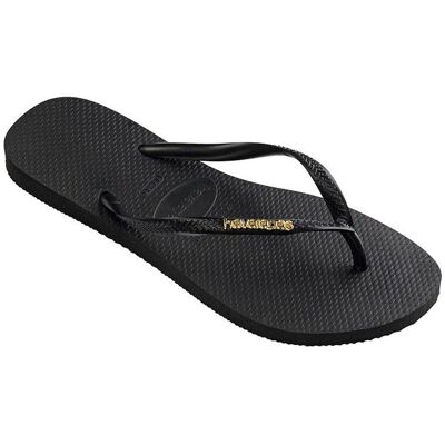 Havaianas Slim Logo Metallic Black Gold Femei - Flip Flop Havaianas - Negru - H4119875-1924-BRA-35/36 - Size: BRA-35/36 Negru BRA-35/36 female Havaianas Slim Logo Metallic Black Gold Femei - Flip Flop Havaianas - Negru - H4119875-1924-BRA-35/36 - Size: BRA-35/36 Negru BRA-35/36 female